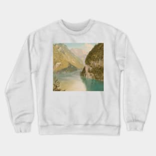 Konigssee, Bavaria by Frederic Edwin Church Crewneck Sweatshirt